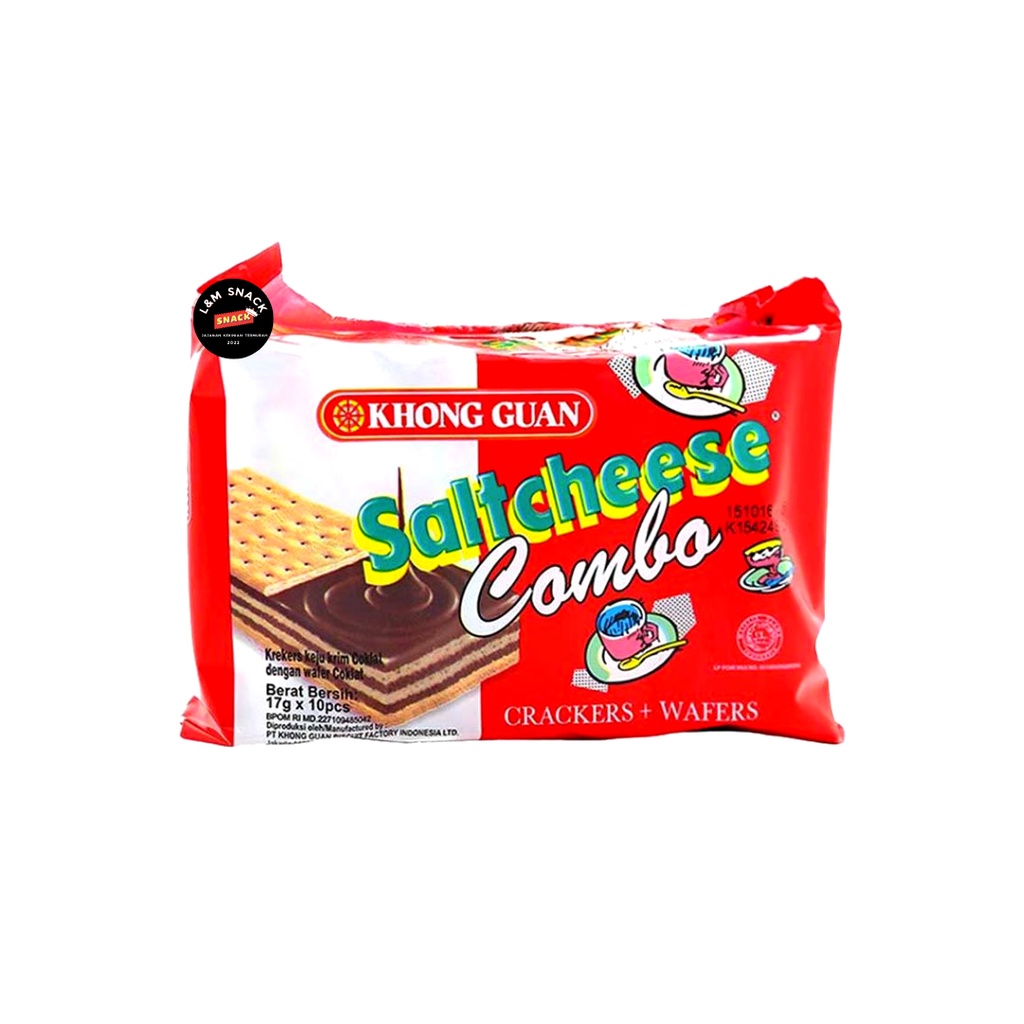 Saltcheese Combo Biskuit Cokelat Khong Guan 1 Pack Isi 10 pcs @20gr