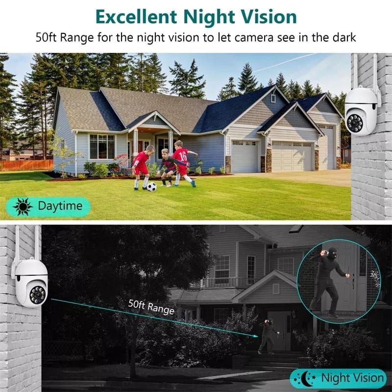 IP CAMERA OUTDOOR WIFI V380 PTZ SPEED DOME 8MP IP CAM CCTV AUTO TRACKING WIRELESS FULL HD 1080P