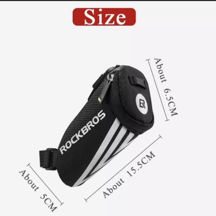 Tas sadel sepeda Rockbros original bicycle bike saddle bag bracket