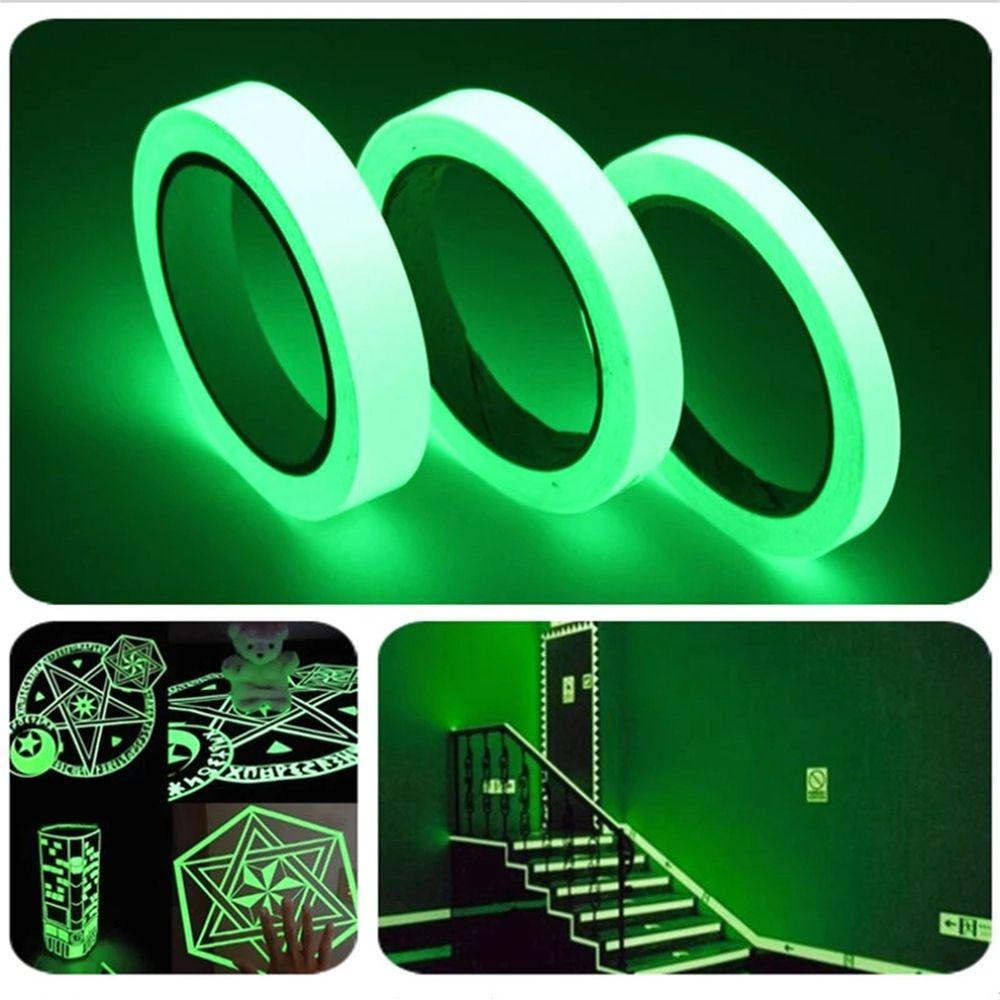 Wonder Green Luminous Tape stick Neon Tape Tangga Stage Safety Keamanan Stiker Peringatan