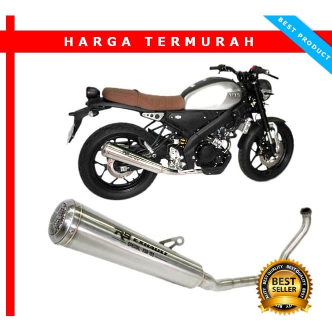 {duniastore} Knalpot R9 Retro Series Yamaha XSR 155 xsr 155 Fullsystem 100 Ori Murah