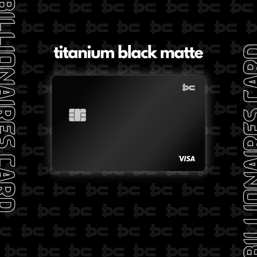 Custom Metal ATM Debit Credit Card (Bukan Skin Card) - Titanium Black