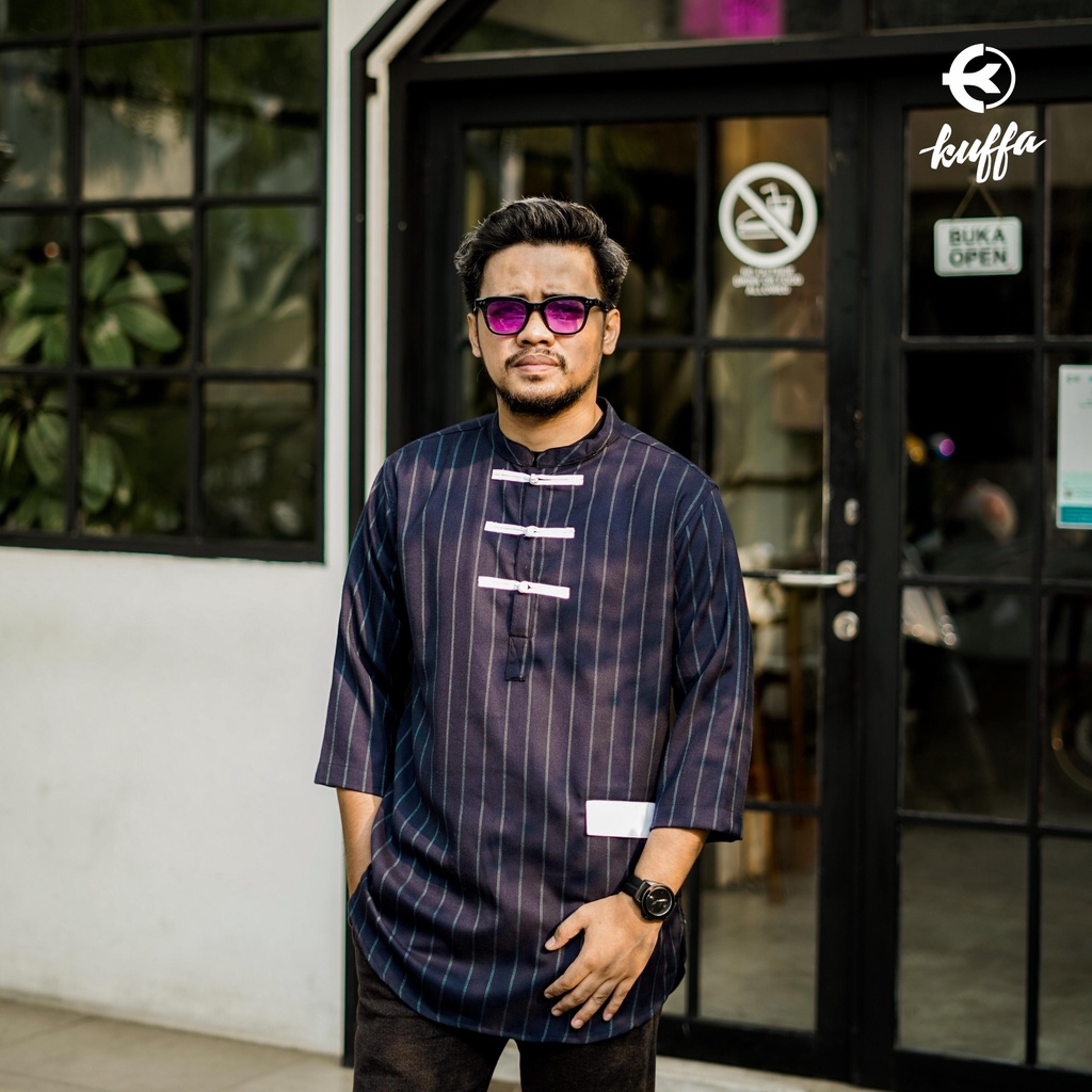 Baju Muslim Kemeja Koko Longline Klasik Lengan Sedang Pria Dewasa / Fashion Muslim / Atasan / Berkua