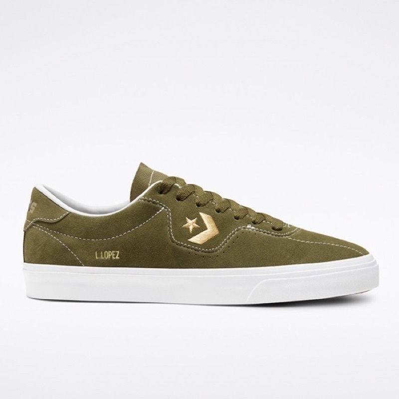Converse Louie Lopez PRO Dark Moss/Gold Suede - BNIB Original Resmi PT MAP