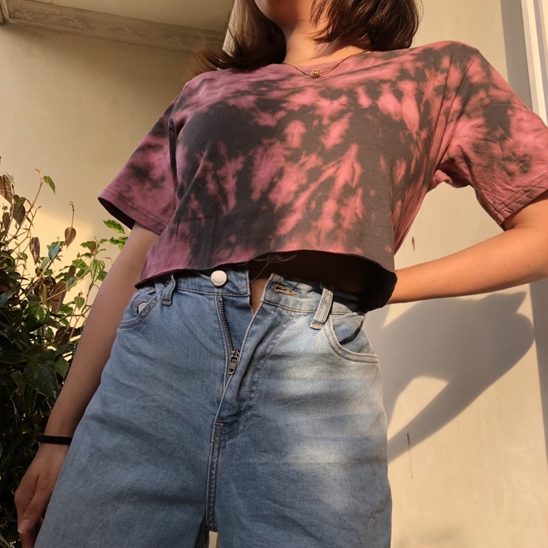 Tie Dye Crop Top | Kaos Tie Dye Crop