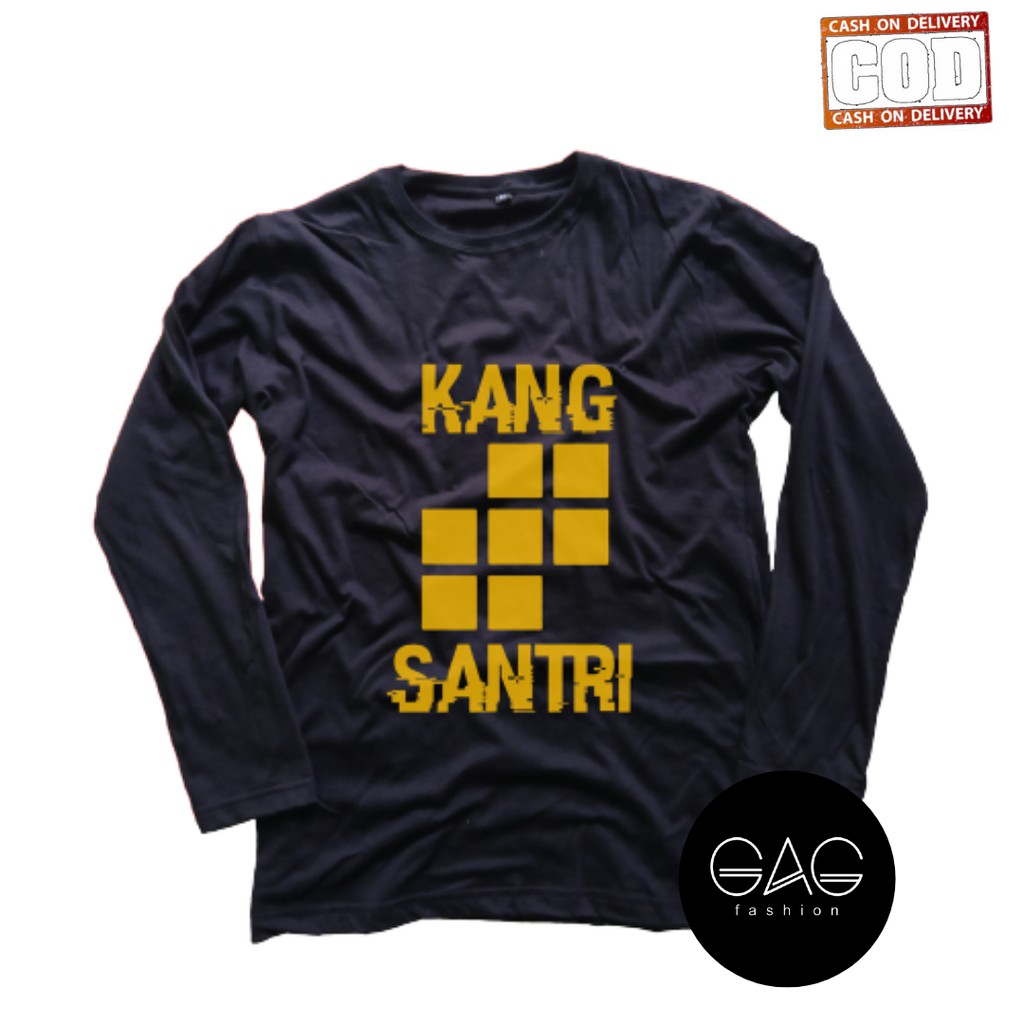 Kaos KANG SANTRI  Kaos Santri Salafy/KD063 Kaos Pria/Wanita