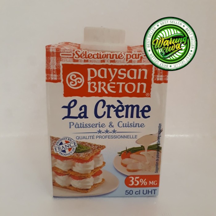 

Paysan breton la creme uht 35 % 50 cl 500 ml