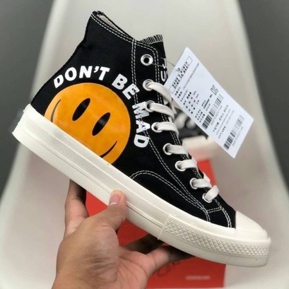 SEPATU CONVERSE ALL STAR 70S HIGH DON'T BE MAD BLACK 100% PREMIUM ORIGINAL MADE IN VIETNAM SEPATU WA