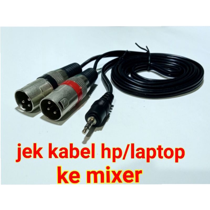 JEK KABEL HP/LAPTOP KE MIXER