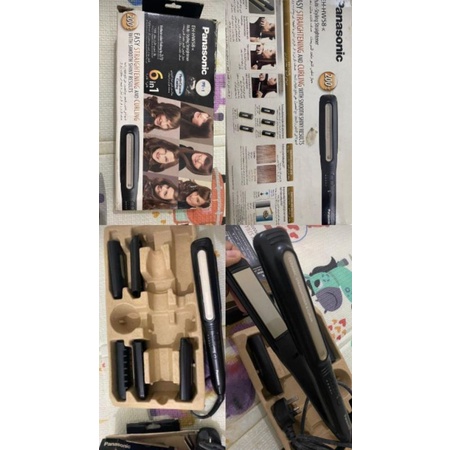 Catokan 6 in 1 PANASONIC EH-HW58 STRAIGHTENING DAN CURLING catokan curling rambut 6in1