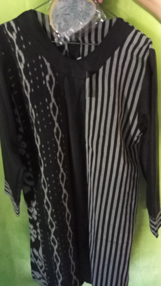 Shanaya Batik Tunik Tenun Kombinasi Toyobo Tenun Original