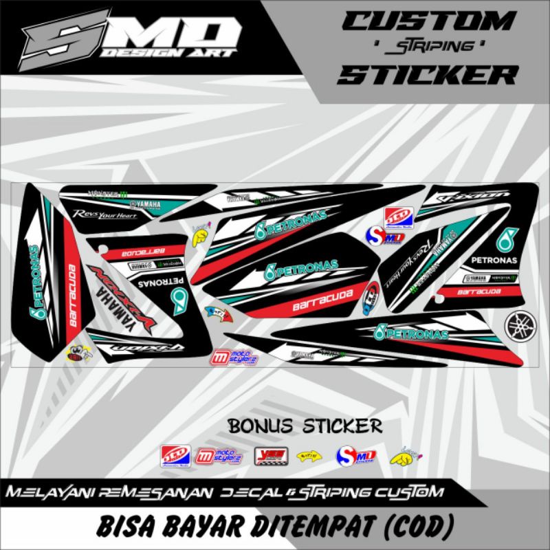 STRIPING VIXION LAMA PETRONAS STICKER VIXION OLD PETRONAS STRIPING VIXION