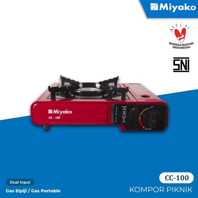 Miyako Kompor Gas Portable Travel Piknik 1 Tungku 2 In 1 Cc100 Cc 100 Klikseru1