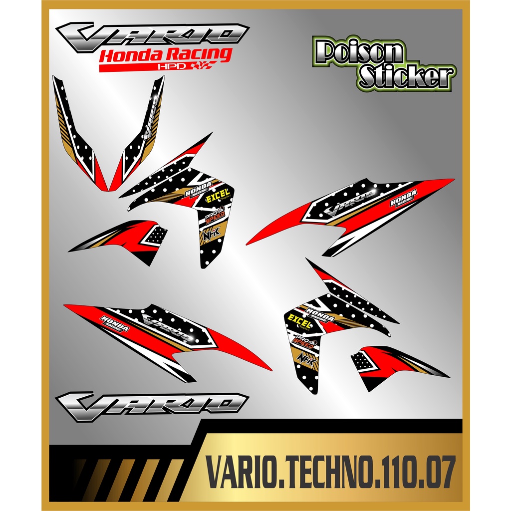 STRIPING STICKER VARIO TECHNO 110 STIKER VARIO TECHNO 110 NEW STICKER LIS LIST HONDA VARIO TECHNO 11