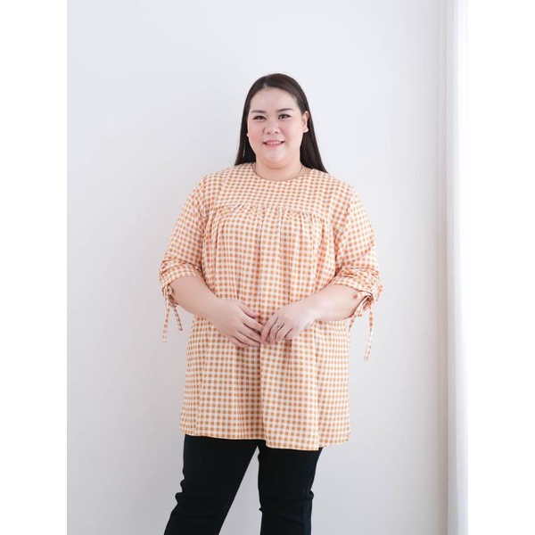 blouse kotak jumbo