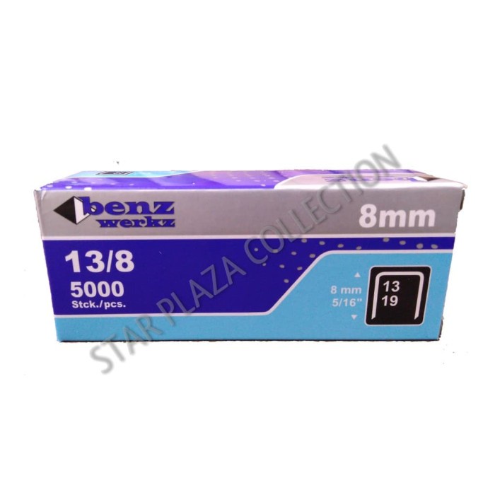 

New Isi Staples / Tembakan Benz Werkz Original Asli 13/8 (8mm)