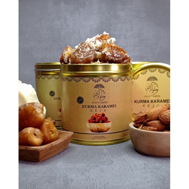 

Kurma / Karamel / Keju Almond 500gr