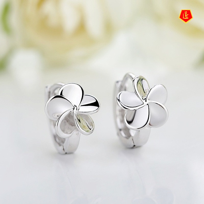 [Ready Stock]Women's Temperament Artistic Simple Flower Ear Clip