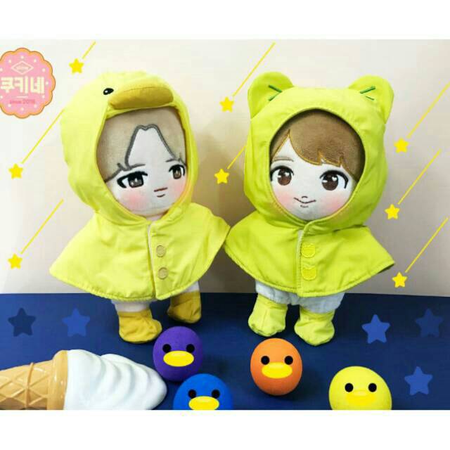 KPOP DOLL CLOTHES 20CM frog coat by kookieclothing (exo / bts / svt / nct / got7 / wannaone /etc )