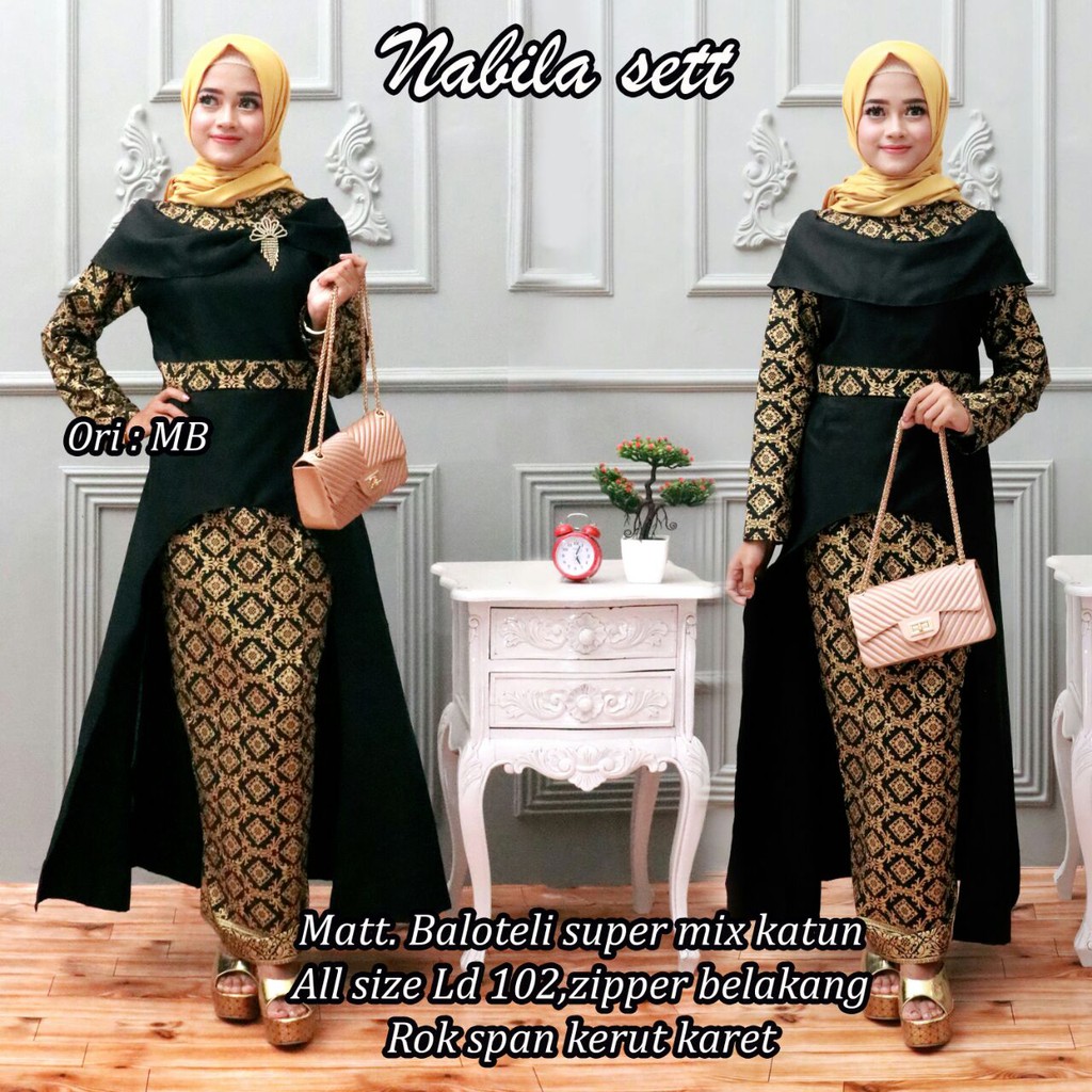 GROSIR BATIK NABILA SET