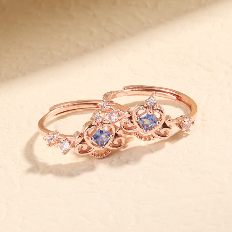 Cincin Multilayer Model Double Cross Terbuka Adjustable Untuk Wanita