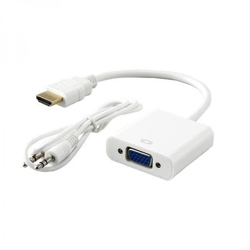 Converter HDMI Male TO VGA Female CABLE WITH AUDIO Output