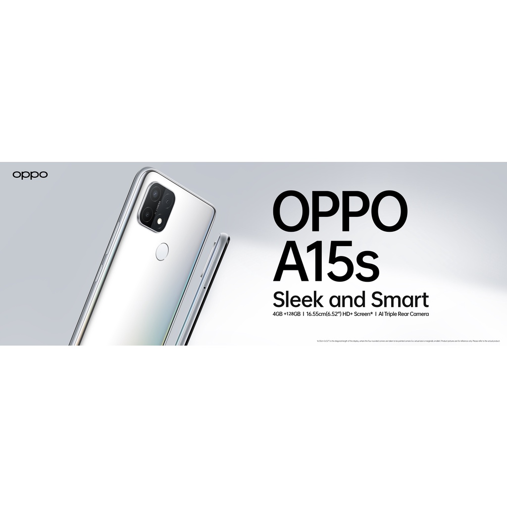 OPPO A15s RAM 4GB/128GB 13MP kamera belakang layar 6.52 inci hp handphone Murah 4G LTE Smartphone(Garansi toko 1 tahun）-1