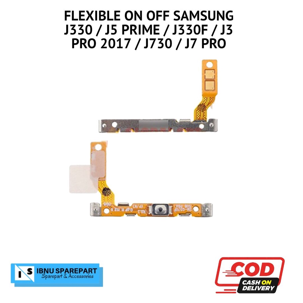 Flexible Flexibel On Off Dan Volume Samsung Galaxy J330 J3 Pro  G570 J5 Prime  G610 J7 Prime Fleksibel Tombol Power On Of Vol