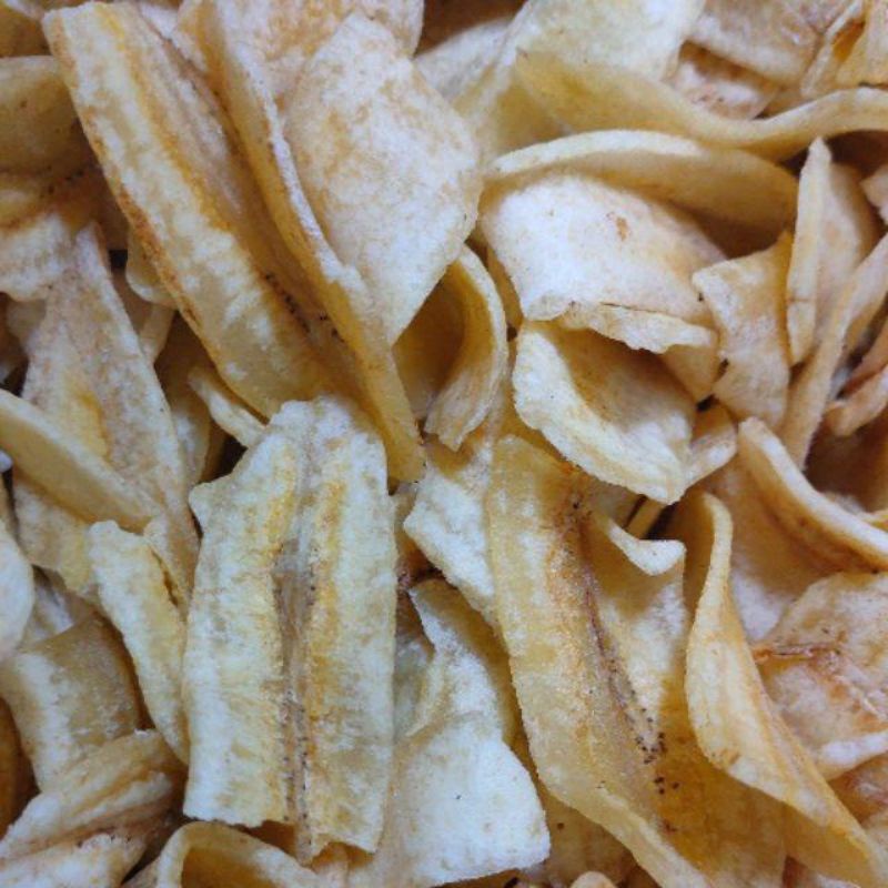 

keripik pisang kepok asli gurih manis irisan tipis kemas250g