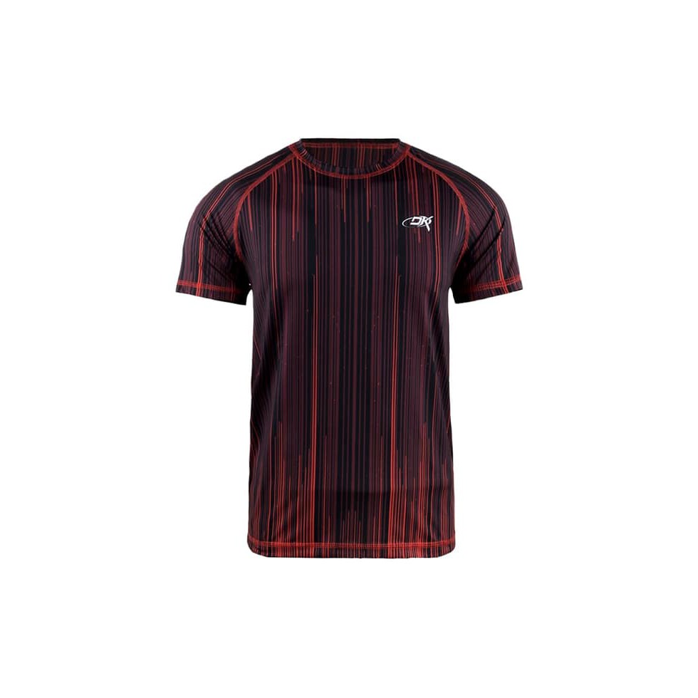 Promo Running Jersey - DK Black Red Speed Stripe