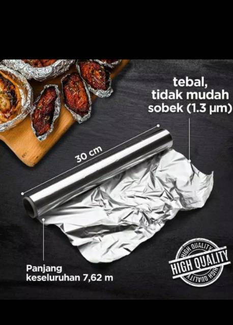 BAGUS ALUMINIUM FOIL REFIL 30 cm x 7, 62m