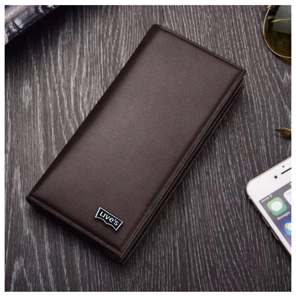 11.11&amp;12.12 BIG SALE!! Dompet Panjang Pria BONUS DOMPET PENDEK Kulit Dompet Original Lev80 Dompet Kulit Bonus Box