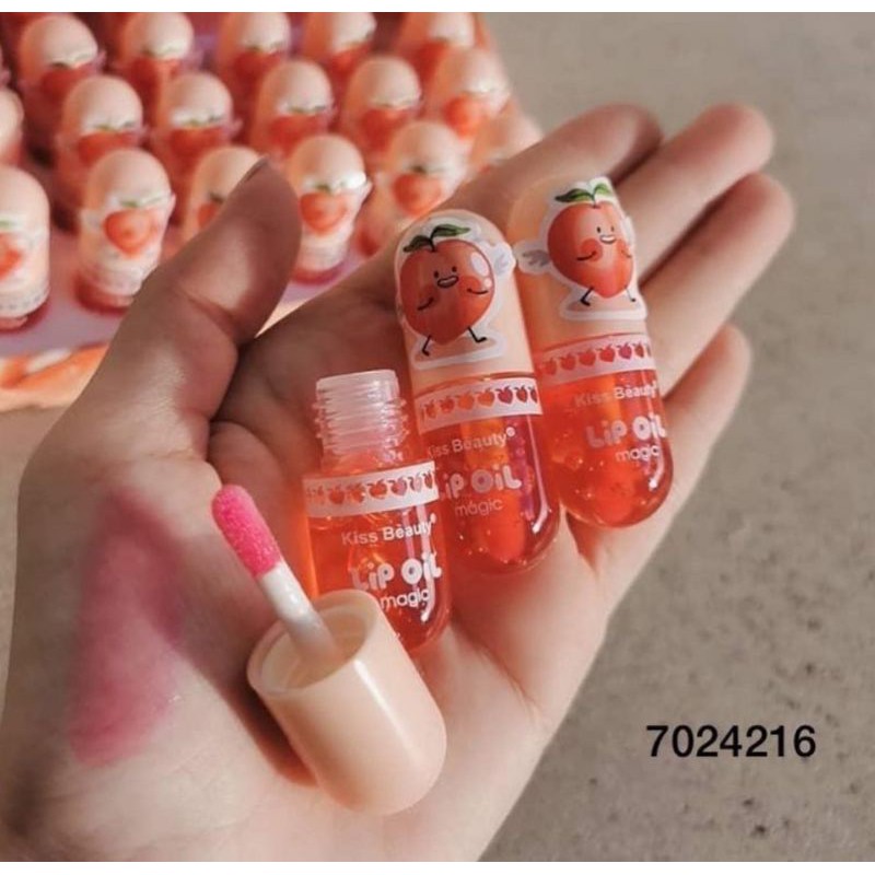 PROMO BESAR LIP OIL MAGIC KISS BEAUTY PERBOX ISI 24PCS no. 70442-03SN