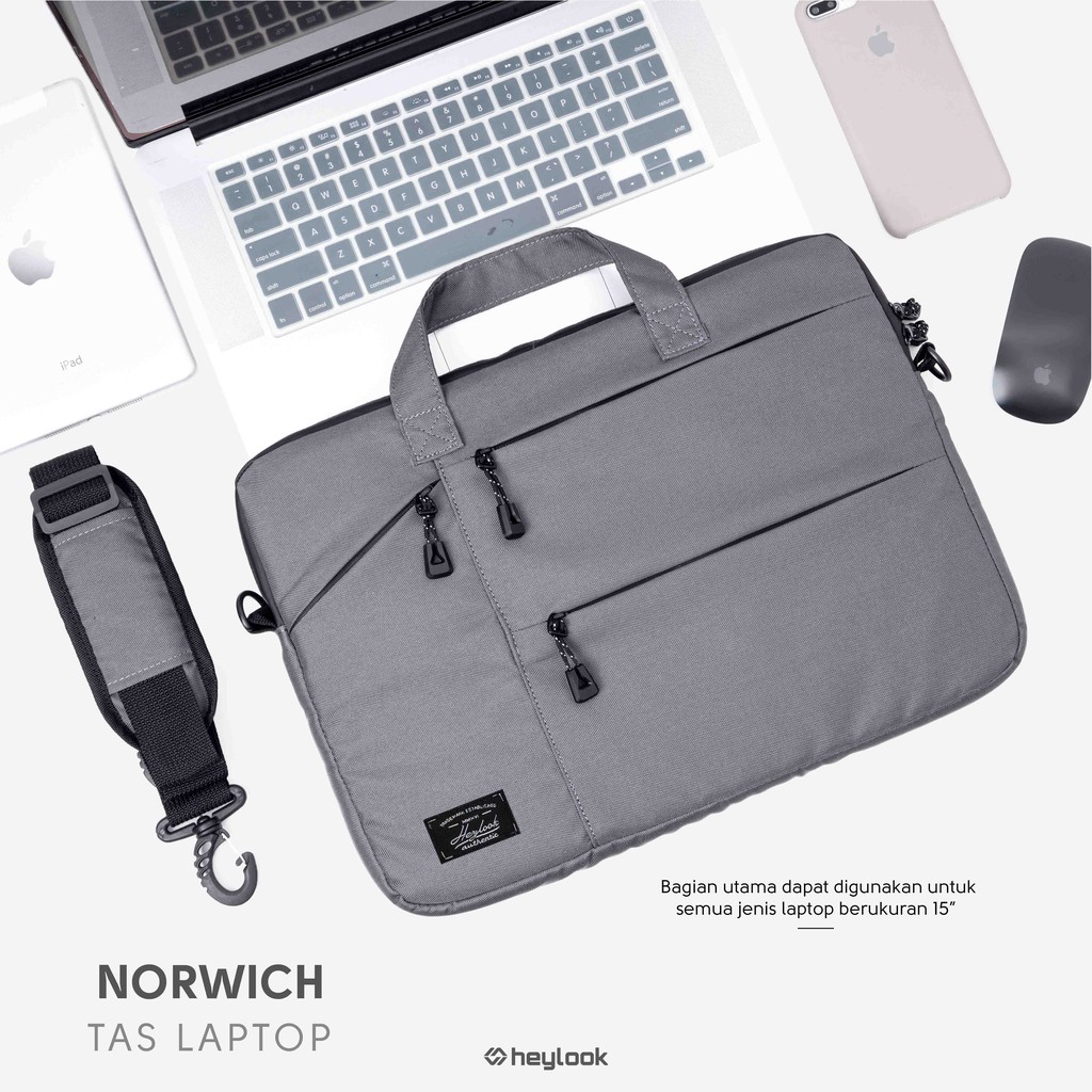 HEYLOOK Project -  Tas Selempang Laptop Waterproof Tas Laptop NORWICH 14&quot; Tas Laptop Shoulder Bag Anti Air