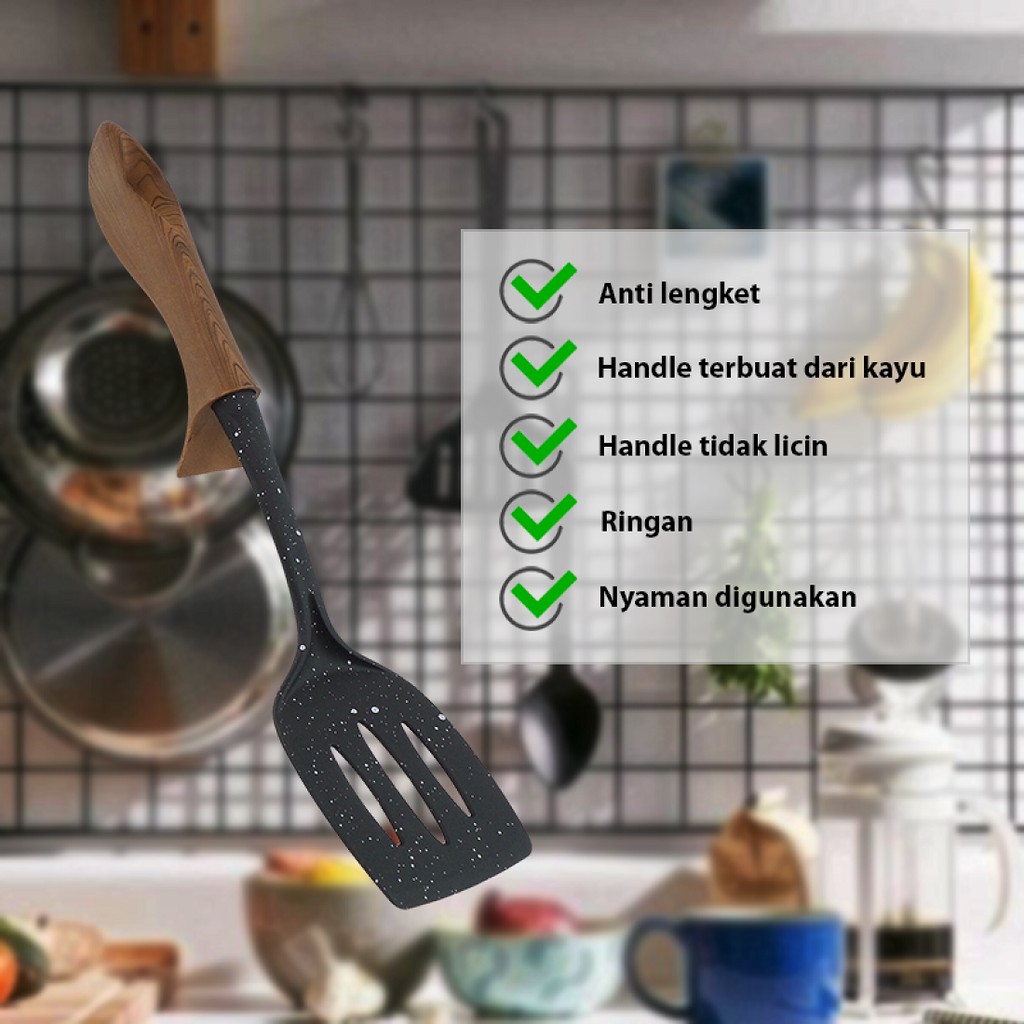 [ BIG SALE  ] Spatula/Sodet/Sutil ( Biasa & Lubang ) | Irus/Sendok Sayur/Sop/Sup/Kuah/Soup Ladle/Cen