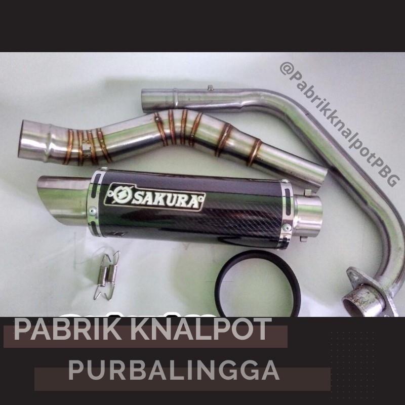 Fullsystem knalpot sakura motor racing vixion cbr cb byson 150 cc PABRIK GROSIR MURAH PURBALINGGA