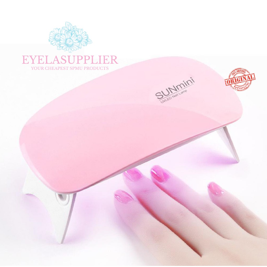 Pengering Kutek kuku Gel SunMini Nail Art Manicure Lampu LED UV Portable SUN MINI SUNUV Portable 6W