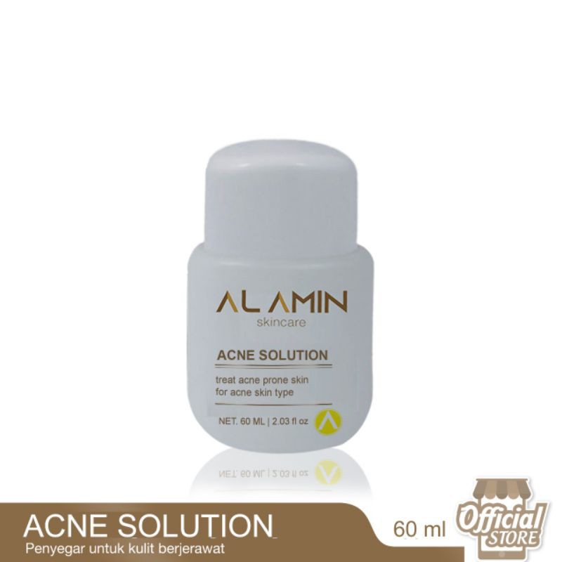 Alamin Toner Acne Solution Sensitif Berminyak Berjerawat Menyeimbangkan pH Meredakan Peradangan Menenangkan Membersihkan Pori