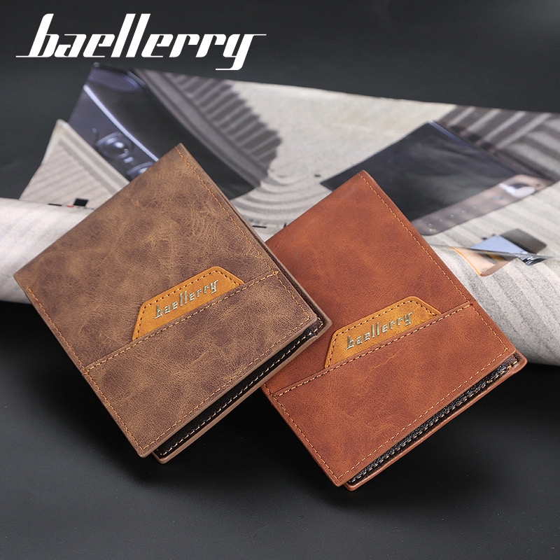 BAELLERRY DR039 Dompet Lipat Kulit Pria WK-SBY