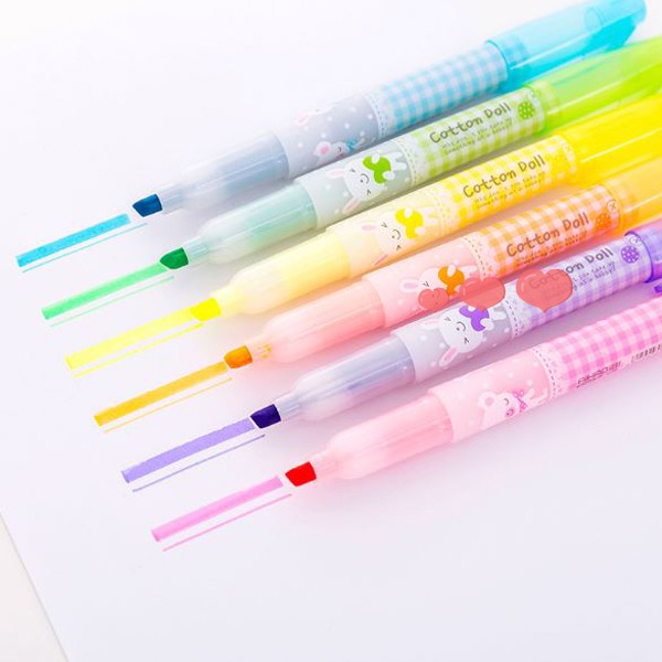 

MK613 HIGHLIGHTER LUCU COTTON DOLL CUTE HIGHLIGHTER COLOR WARNA WARNI