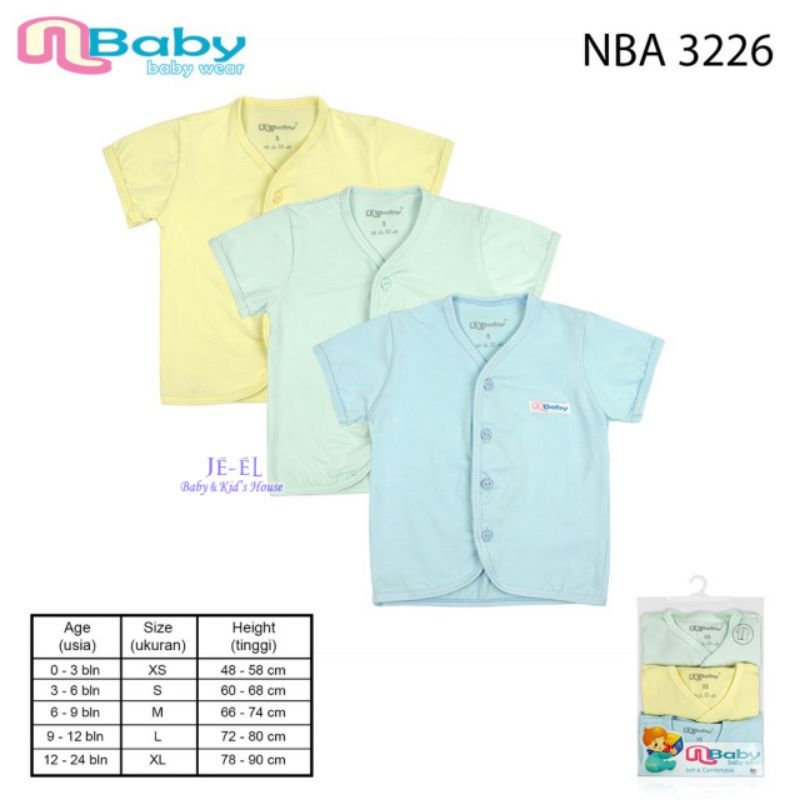 Nbaby Set 3 Baju soft &amp; Comfortable 3226/3229