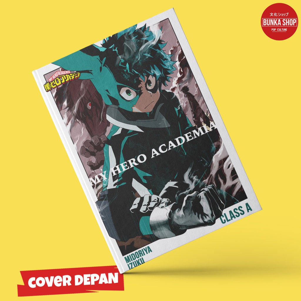 

Note Book Anime Boku no Hero Academia Midoriya Suit Hardcover A5 Buku Tulis Catatan Note Agenda Jurnal Planner