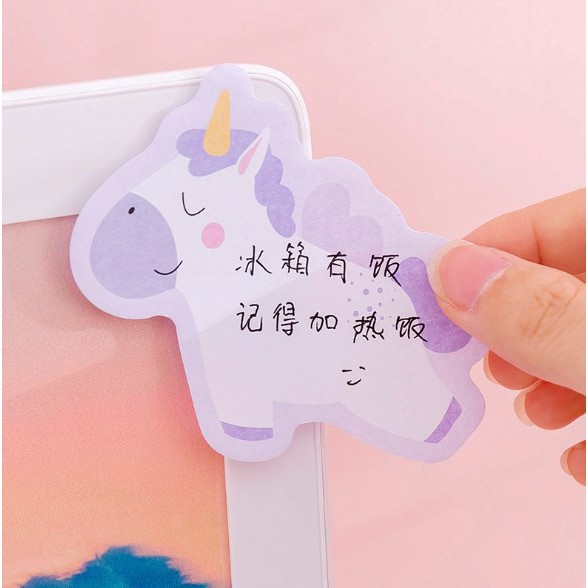 CATTY STICKY NOTE UNICORN - STICKY NOTE KUDA PONI - MEMO MINI UNICORN - MEMO-5