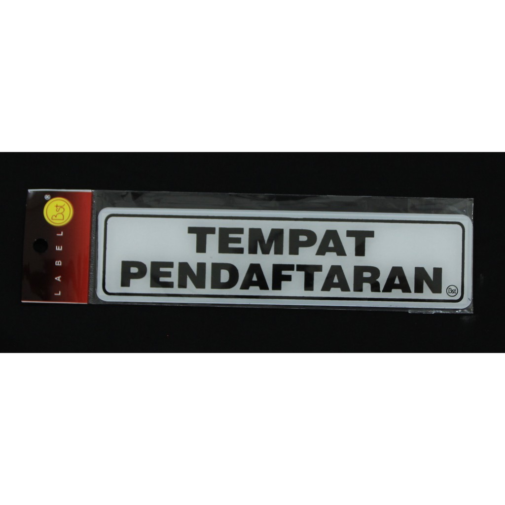 

Label Akrilik Tempat Pendaftaran