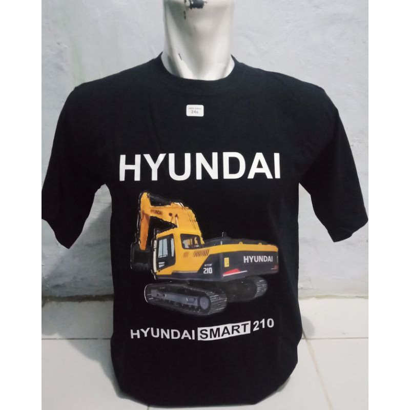 Kaos sablon DTF excavator Hyundai smart 210 kaos distro alat berat