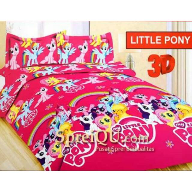 Sprei kartun anak Little pony