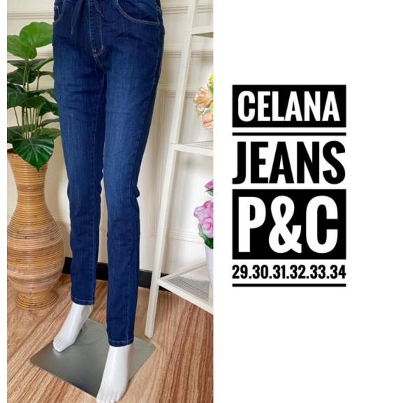 Best Seller.. P&C mix CO.AIX CELANA PANJANG CASUAL JEANS WANITA  DEWASA