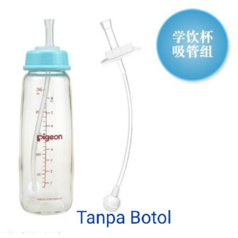 Silicone straw drink untuk botol slim neck gratis sikat sedotan