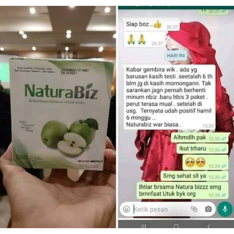 

NaturaBiz minuman serbuk rasa apel