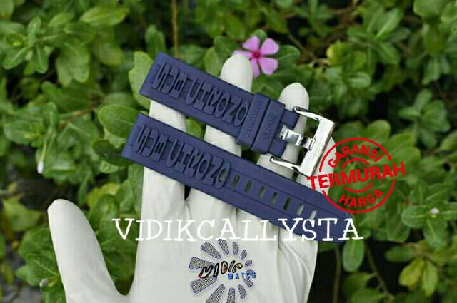 STRAP TALI JAM SUB CRONO CHRONO LOGO RUBBER 18 22 24 PREMIUM